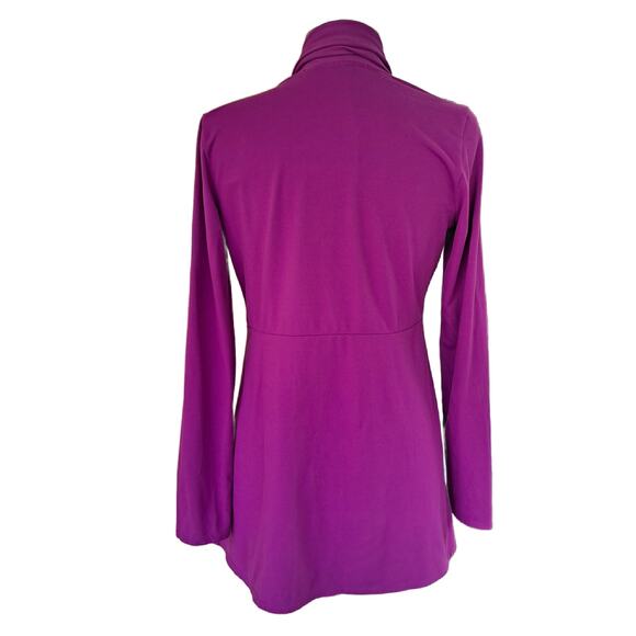 Athleta Agara Wrap Cardigan Jacket Purple Causal Athleisure - Picture 4 of 9